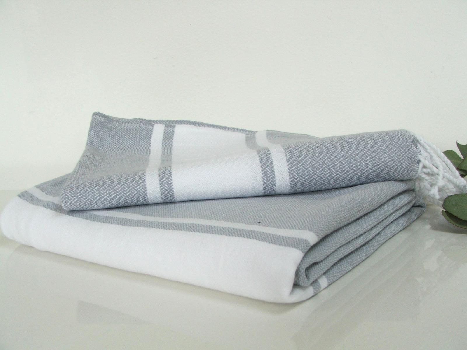 Grey&White Beach Towel